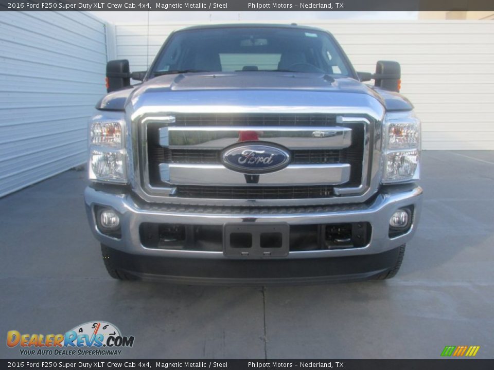 2016 Ford F250 Super Duty XLT Crew Cab 4x4 Magnetic Metallic / Steel Photo #8