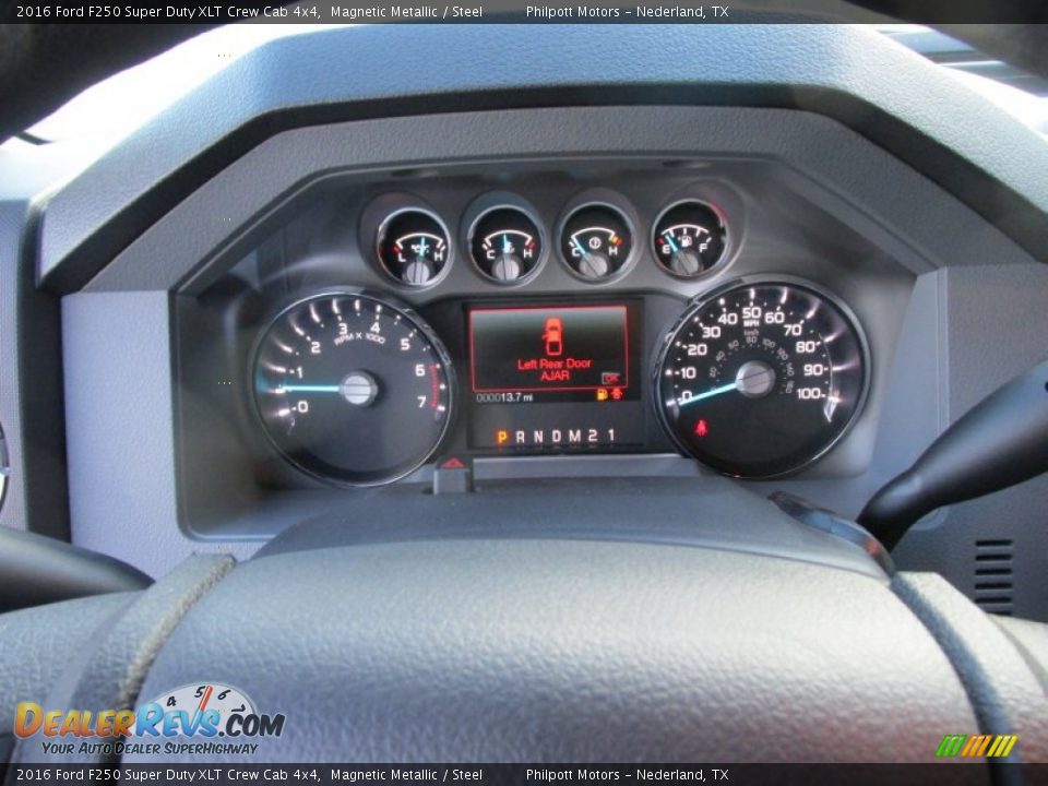 2016 Ford F250 Super Duty XLT Crew Cab 4x4 Magnetic Metallic / Steel Photo #33