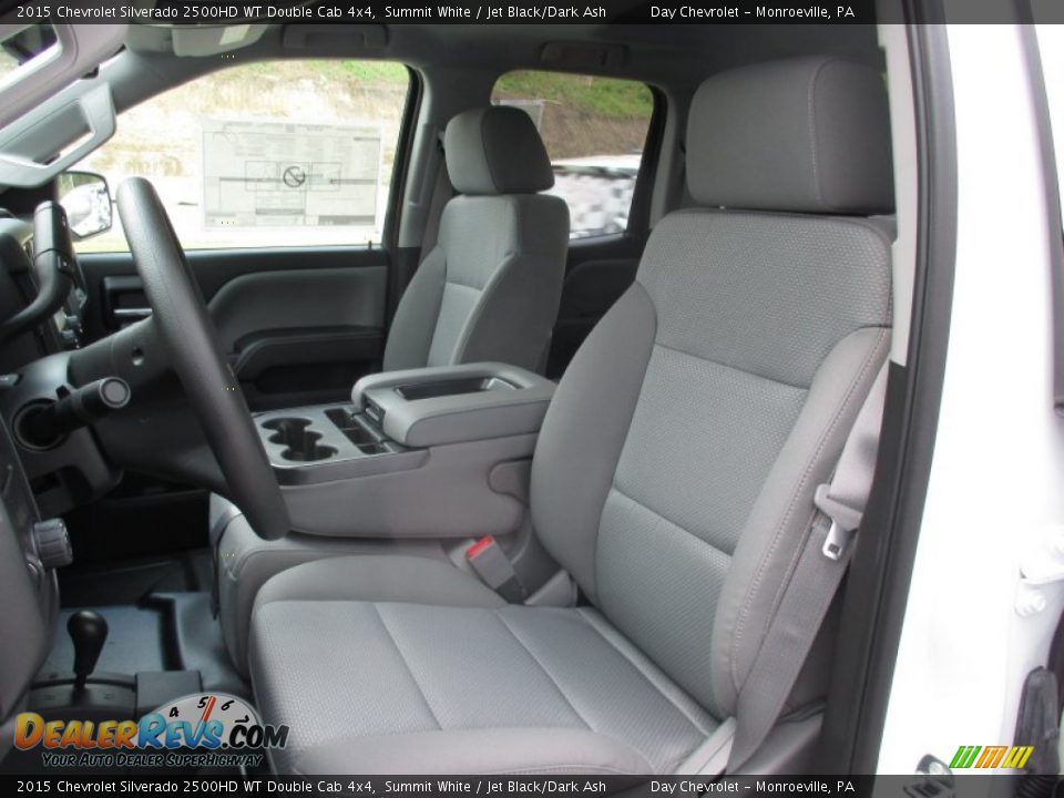 2015 Chevrolet Silverado 2500HD WT Double Cab 4x4 Summit White / Jet Black/Dark Ash Photo #12