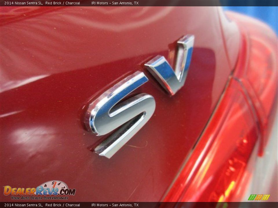 2014 Nissan Sentra SL Red Brick / Charcoal Photo #7