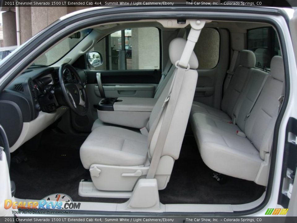 2011 Chevrolet Silverado 1500 LT Extended Cab 4x4 Summit White / Light Cashmere/Ebony Photo #10