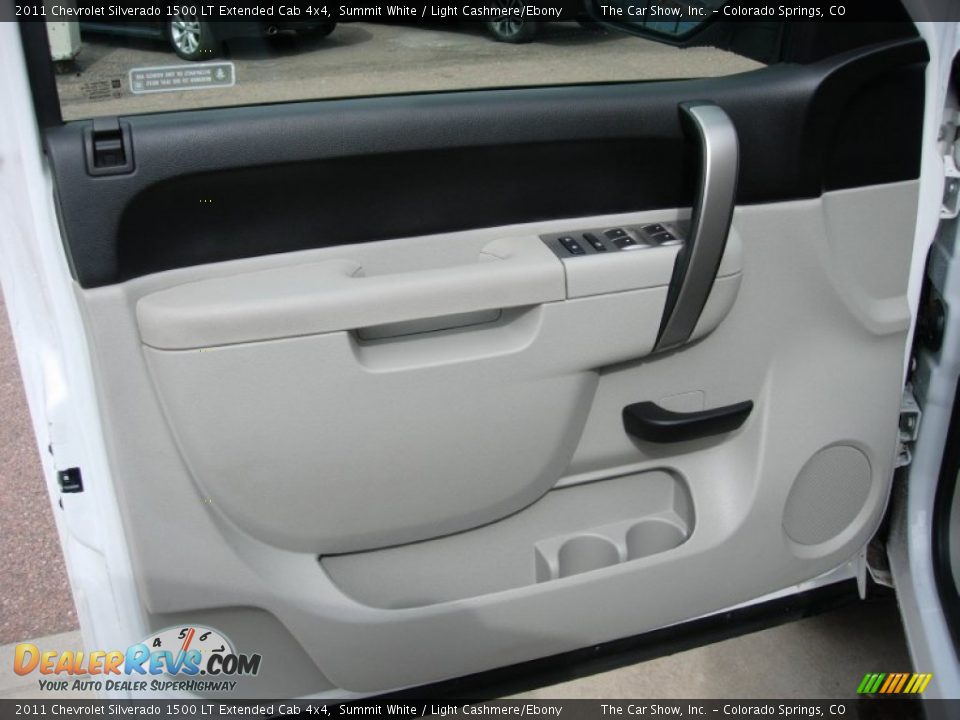2011 Chevrolet Silverado 1500 LT Extended Cab 4x4 Summit White / Light Cashmere/Ebony Photo #11