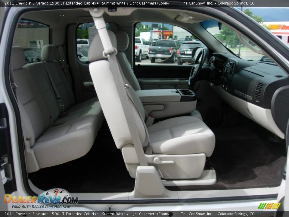 2011 Chevrolet Silverado 1500 LT Extended Cab 4x4 Summit White / Light Cashmere/Ebony Photo #13