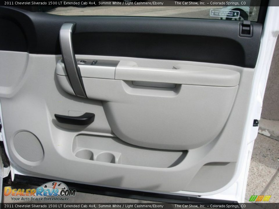 2011 Chevrolet Silverado 1500 LT Extended Cab 4x4 Summit White / Light Cashmere/Ebony Photo #14