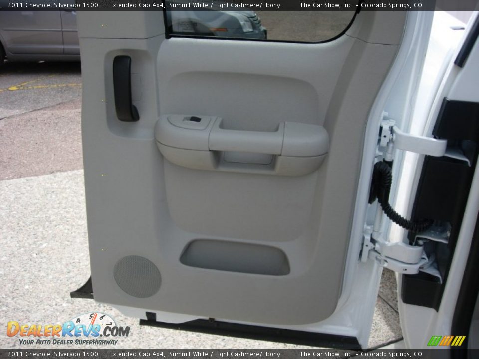 2011 Chevrolet Silverado 1500 LT Extended Cab 4x4 Summit White / Light Cashmere/Ebony Photo #15