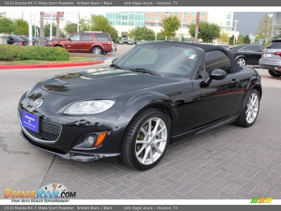 2010 Mazda MX-5 Miata Sport Roadster Brilliant Black / Black Photo #2