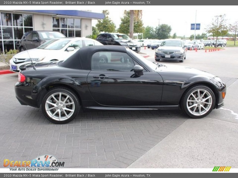 2010 Mazda MX-5 Miata Sport Roadster Brilliant Black / Black Photo #4