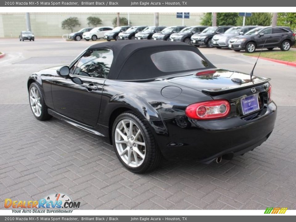 2010 Mazda MX-5 Miata Sport Roadster Brilliant Black / Black Photo #5