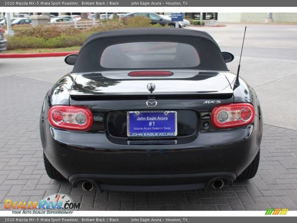 2010 Mazda MX-5 Miata Sport Roadster Brilliant Black / Black Photo #6