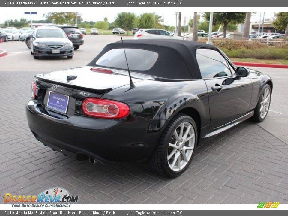 2010 Mazda MX-5 Miata Sport Roadster Brilliant Black / Black Photo #7