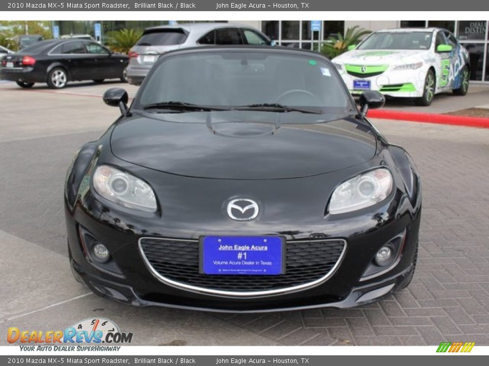 2010 Mazda MX-5 Miata Sport Roadster Brilliant Black / Black Photo #8