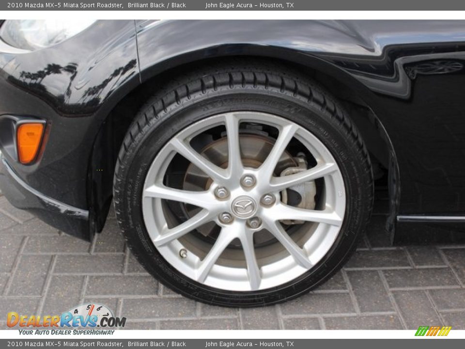 2010 Mazda MX-5 Miata Sport Roadster Brilliant Black / Black Photo #10