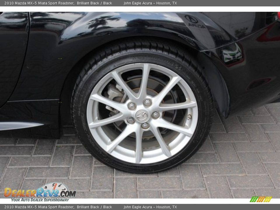 2010 Mazda MX-5 Miata Sport Roadster Brilliant Black / Black Photo #11