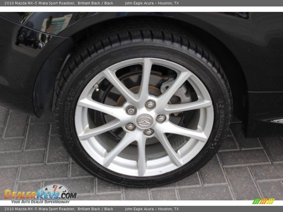 2010 Mazda MX-5 Miata Sport Roadster Brilliant Black / Black Photo #12