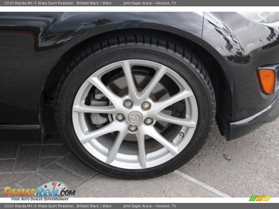 2010 Mazda MX-5 Miata Sport Roadster Brilliant Black / Black Photo #13