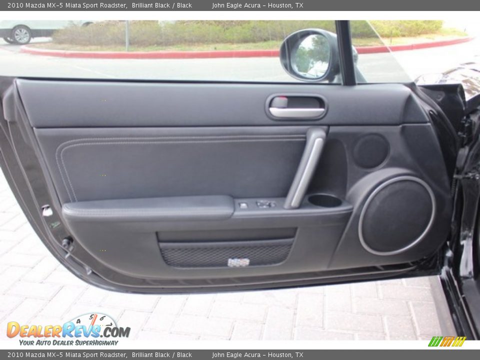 2010 Mazda MX-5 Miata Sport Roadster Brilliant Black / Black Photo #14