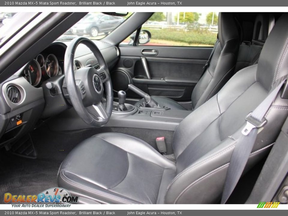 2010 Mazda MX-5 Miata Sport Roadster Brilliant Black / Black Photo #15