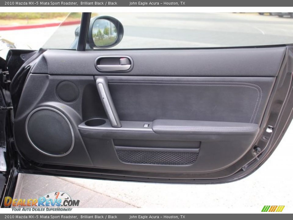 2010 Mazda MX-5 Miata Sport Roadster Brilliant Black / Black Photo #17