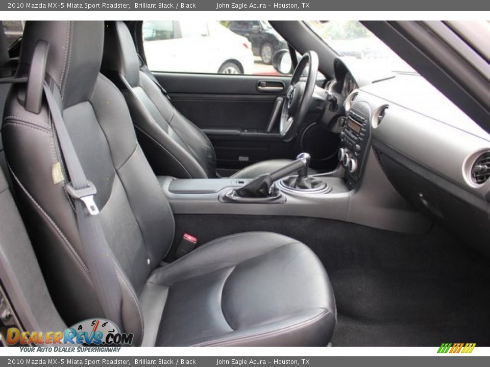 2010 Mazda MX-5 Miata Sport Roadster Brilliant Black / Black Photo #18