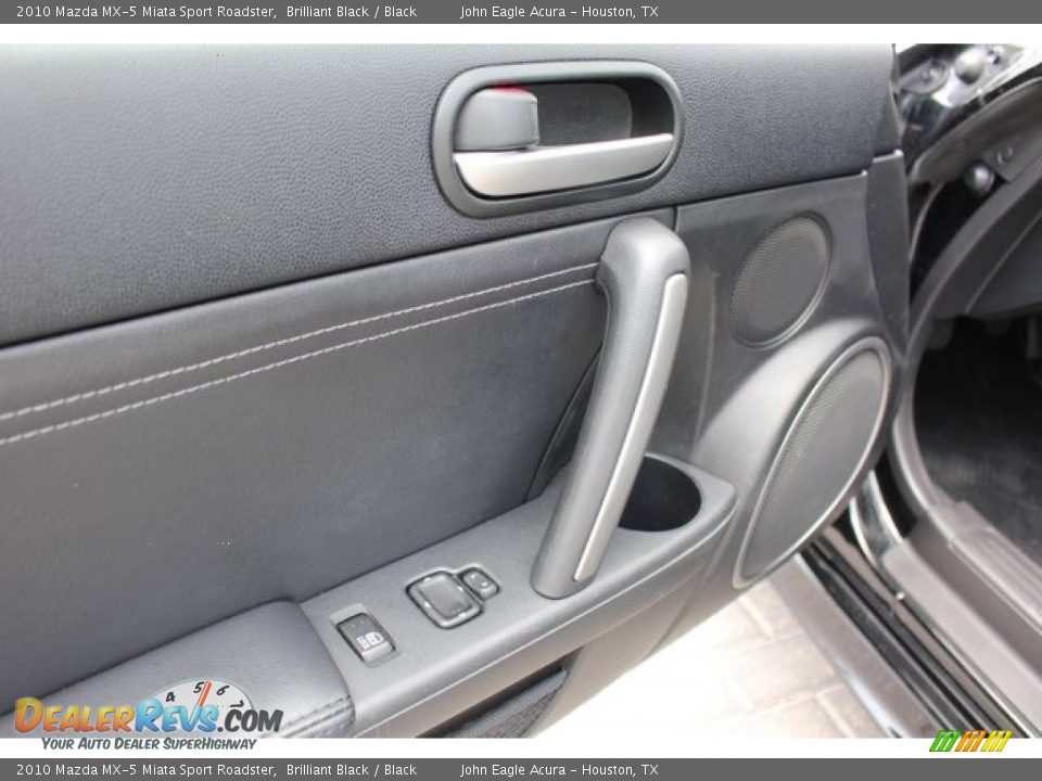 2010 Mazda MX-5 Miata Sport Roadster Brilliant Black / Black Photo #19
