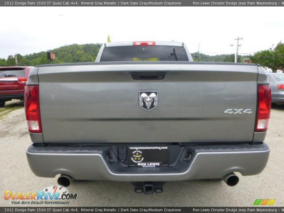 2012 Dodge Ram 1500 ST Quad Cab 4x4 Mineral Gray Metallic / Dark Slate Gray/Medium Graystone Photo #6
