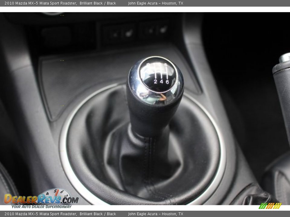 2010 Mazda MX-5 Miata Sport Roadster Brilliant Black / Black Photo #24