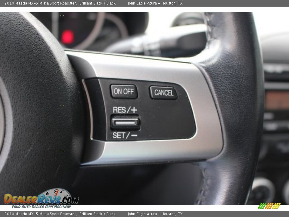 2010 Mazda MX-5 Miata Sport Roadster Brilliant Black / Black Photo #27