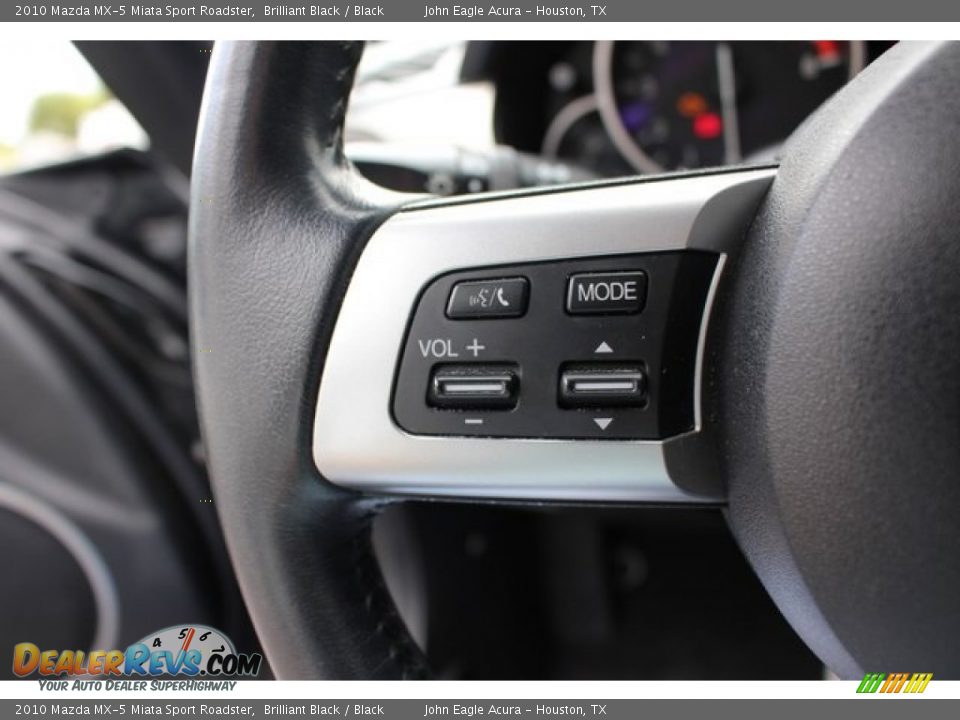 2010 Mazda MX-5 Miata Sport Roadster Brilliant Black / Black Photo #29
