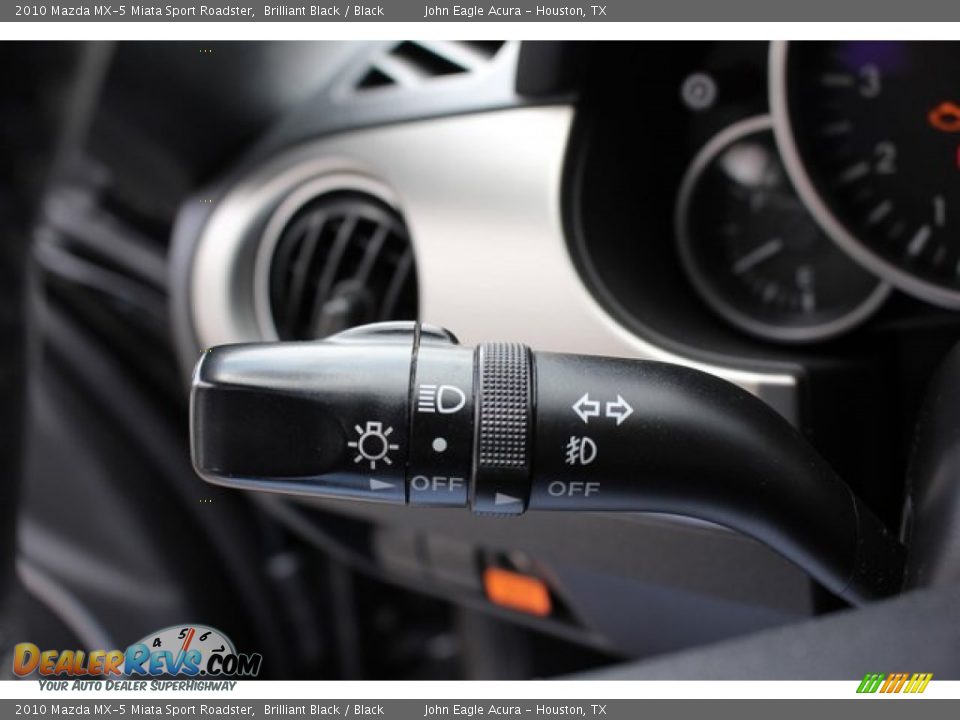 2010 Mazda MX-5 Miata Sport Roadster Brilliant Black / Black Photo #30