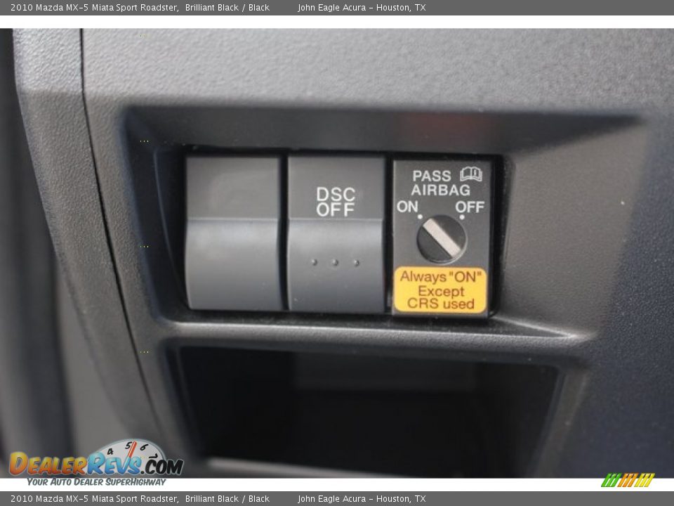 2010 Mazda MX-5 Miata Sport Roadster Brilliant Black / Black Photo #33