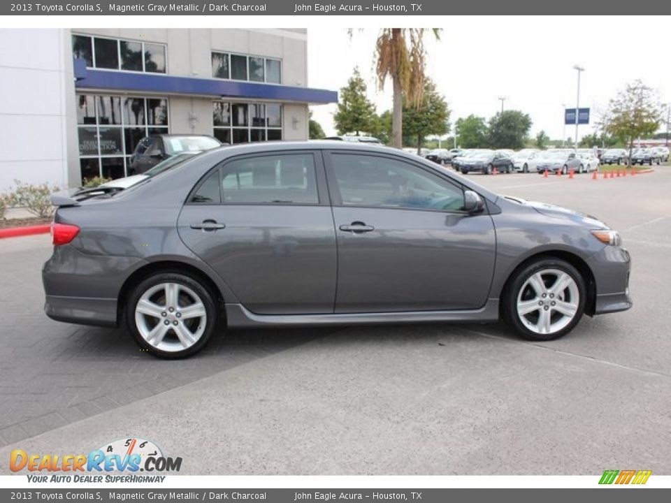 2013 Toyota Corolla S Magnetic Gray Metallic / Dark Charcoal Photo #8