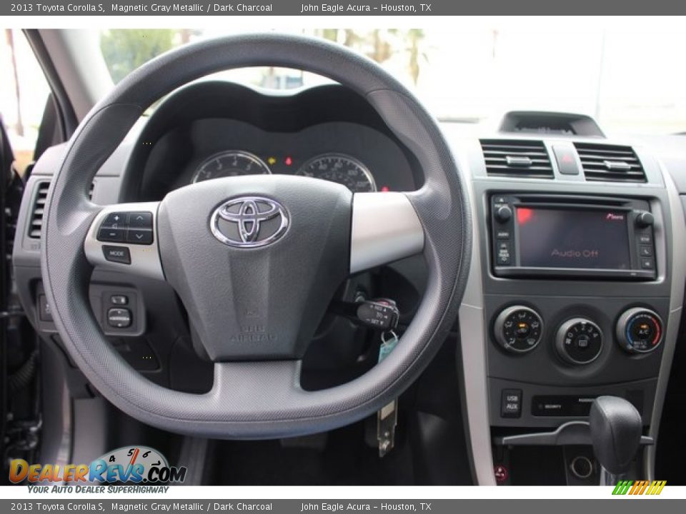 2013 Toyota Corolla S Magnetic Gray Metallic / Dark Charcoal Photo #9