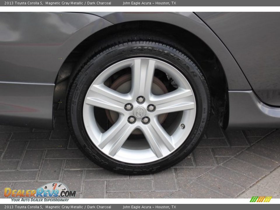 2013 Toyota Corolla S Magnetic Gray Metallic / Dark Charcoal Photo #12