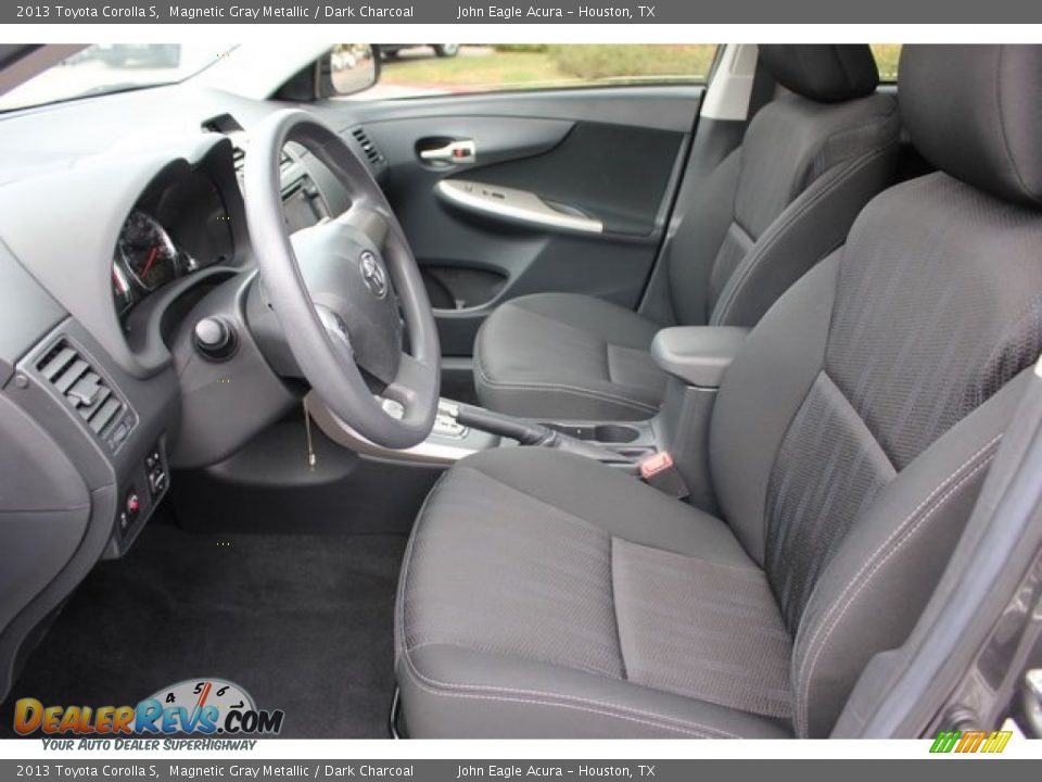 2013 Toyota Corolla S Magnetic Gray Metallic / Dark Charcoal Photo #14