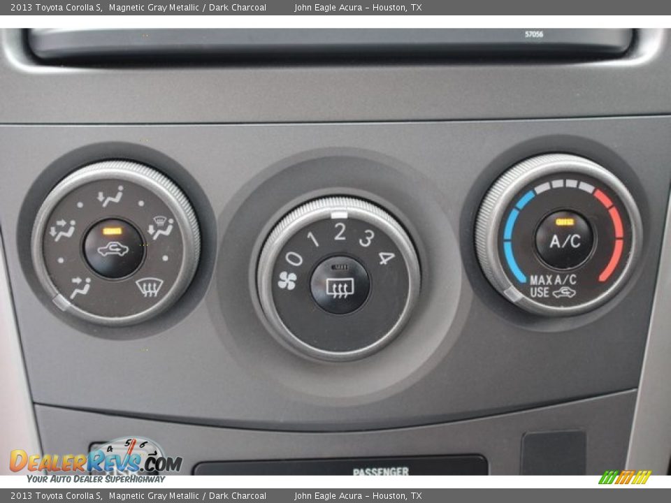 2013 Toyota Corolla S Magnetic Gray Metallic / Dark Charcoal Photo #27