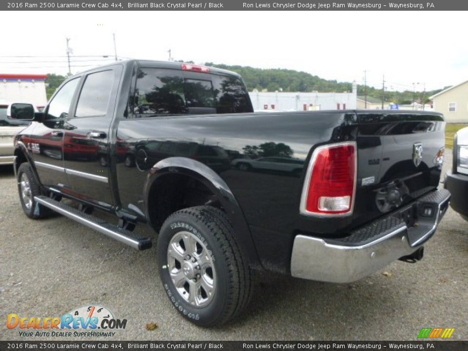2016 Ram 2500 Laramie Crew Cab 4x4 Brilliant Black Crystal Pearl / Black Photo #5