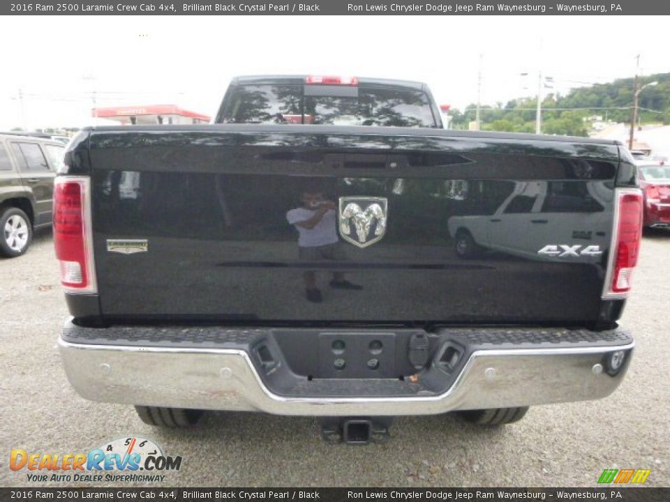 2016 Ram 2500 Laramie Crew Cab 4x4 Brilliant Black Crystal Pearl / Black Photo #6