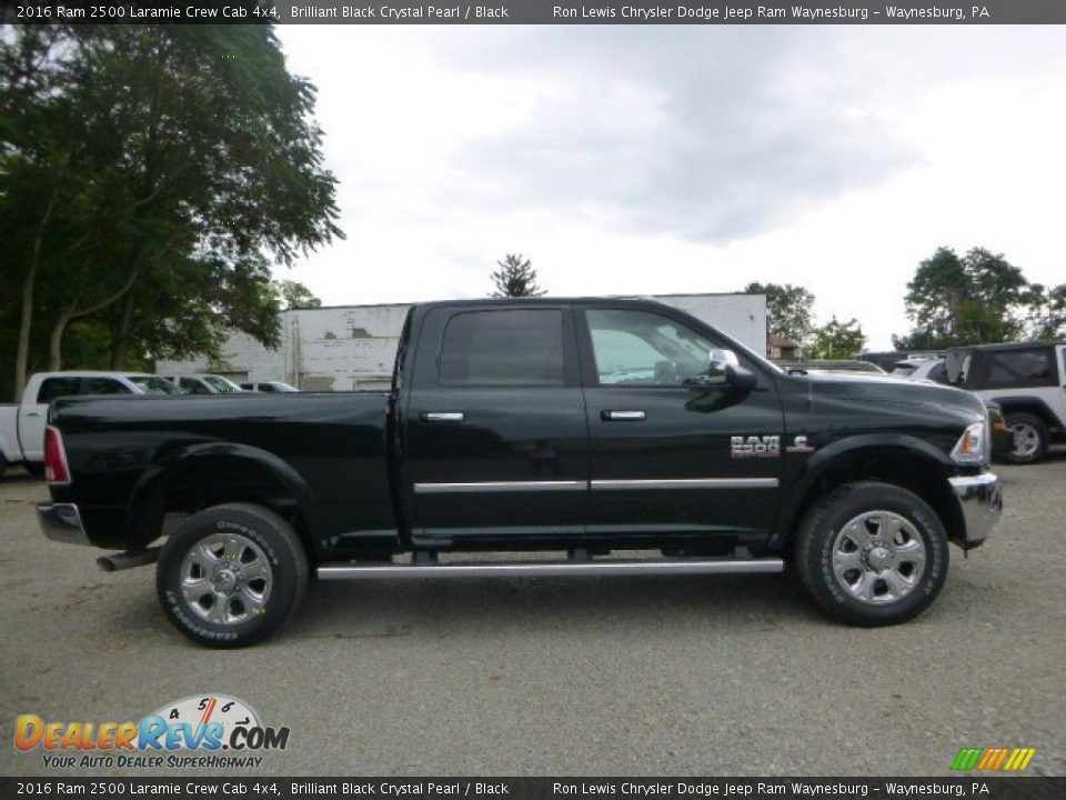 2016 Ram 2500 Laramie Crew Cab 4x4 Brilliant Black Crystal Pearl / Black Photo #7