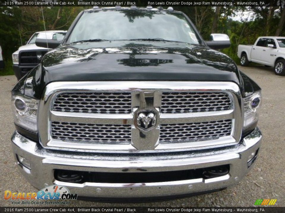 2016 Ram 2500 Laramie Crew Cab 4x4 Brilliant Black Crystal Pearl / Black Photo #9