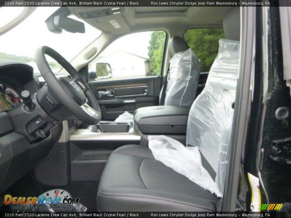 2016 Ram 2500 Laramie Crew Cab 4x4 Brilliant Black Crystal Pearl / Black Photo #11