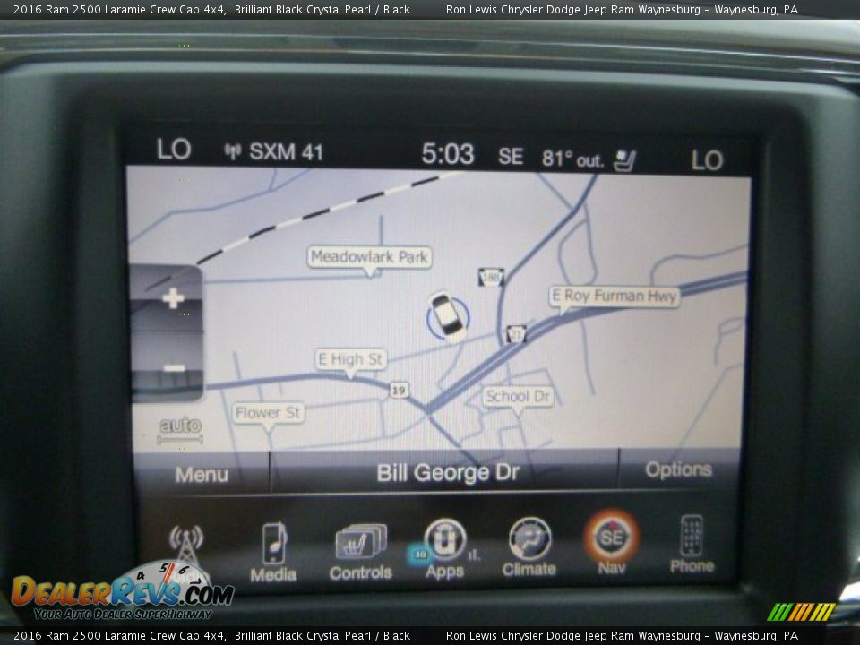 2016 Ram 2500 Laramie Crew Cab 4x4 Brilliant Black Crystal Pearl / Black Photo #15