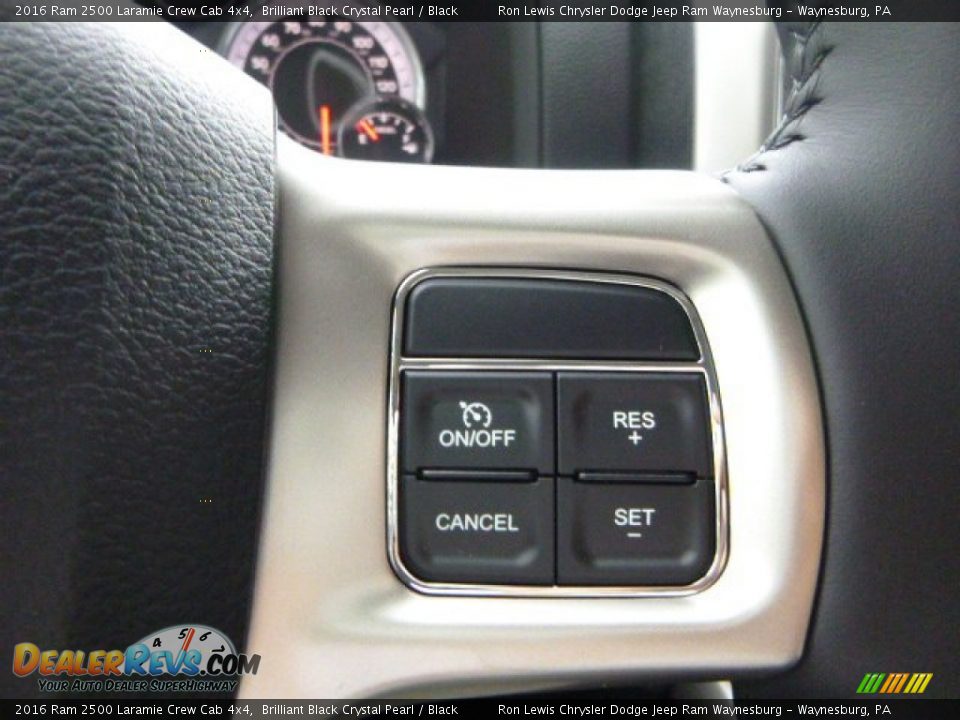 2016 Ram 2500 Laramie Crew Cab 4x4 Brilliant Black Crystal Pearl / Black Photo #18