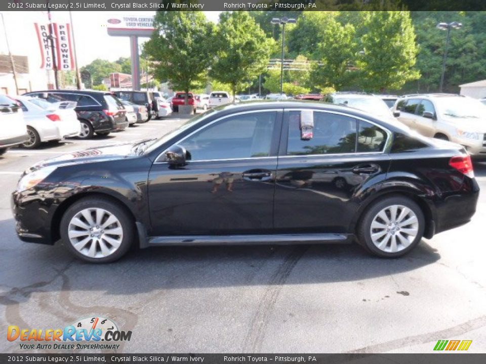 2012 Subaru Legacy 2.5i Limited Crystal Black Silica / Warm Ivory Photo #2