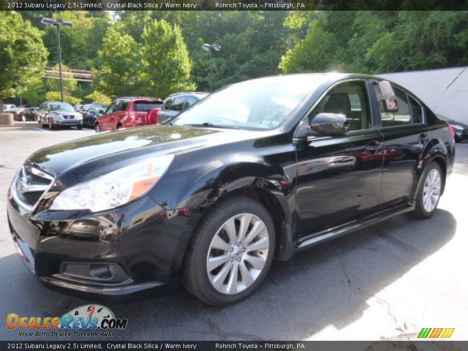 2012 Subaru Legacy 2.5i Limited Crystal Black Silica / Warm Ivory Photo #3