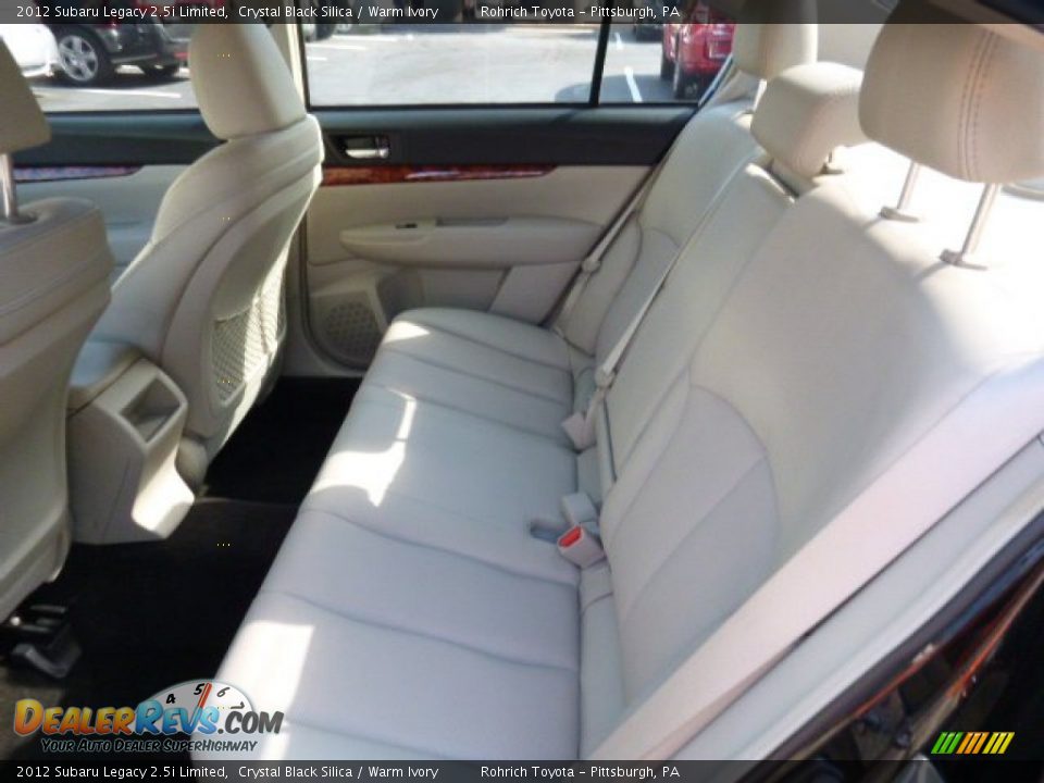 2012 Subaru Legacy 2.5i Limited Crystal Black Silica / Warm Ivory Photo #5