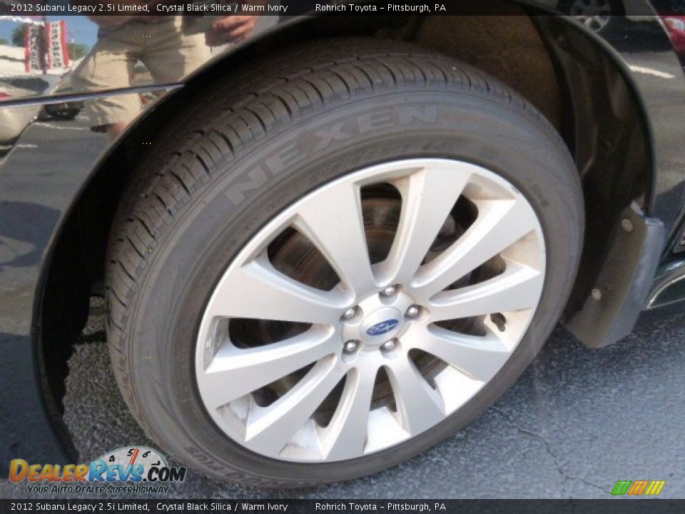 2012 Subaru Legacy 2.5i Limited Crystal Black Silica / Warm Ivory Photo #8