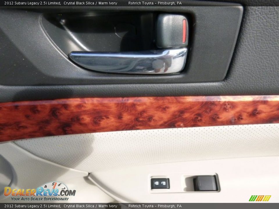 2012 Subaru Legacy 2.5i Limited Crystal Black Silica / Warm Ivory Photo #11