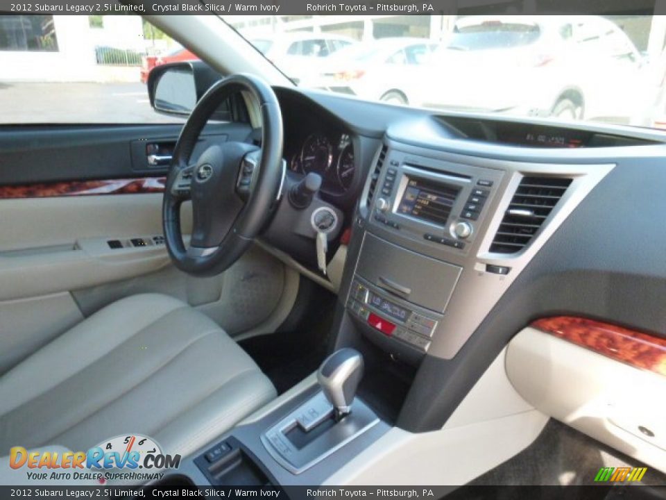 2012 Subaru Legacy 2.5i Limited Crystal Black Silica / Warm Ivory Photo #12