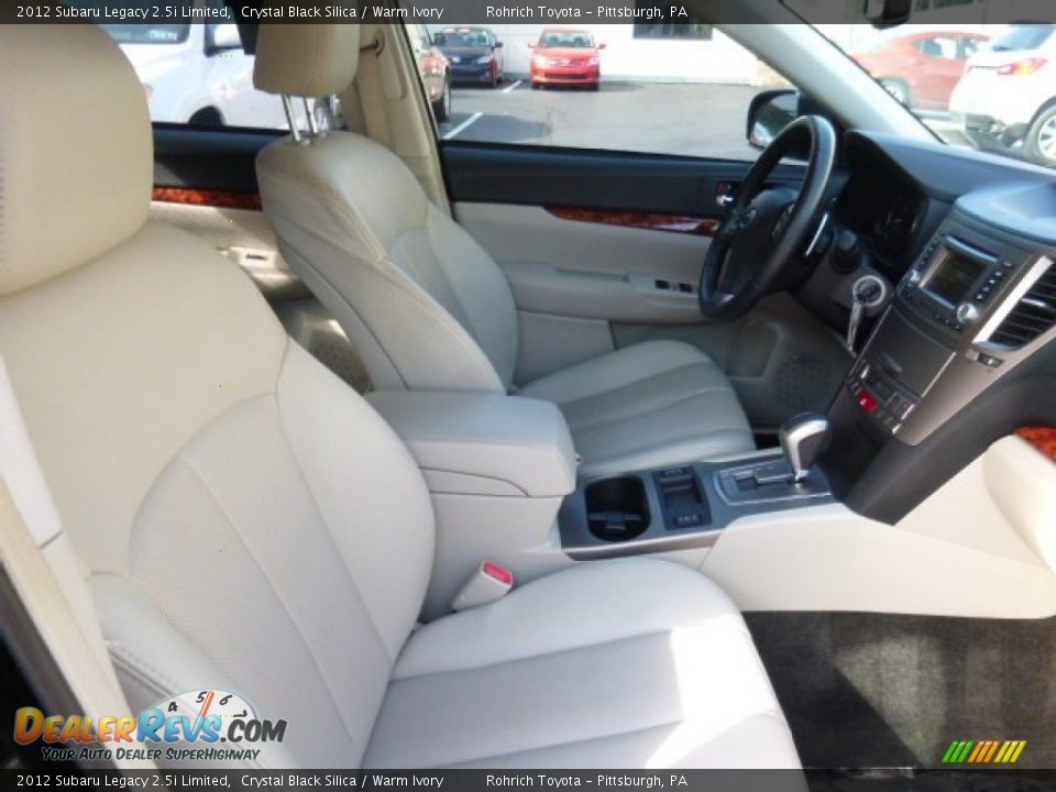 2012 Subaru Legacy 2.5i Limited Crystal Black Silica / Warm Ivory Photo #13