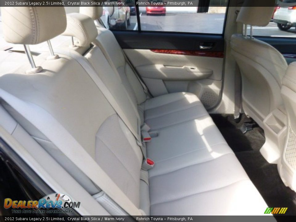 2012 Subaru Legacy 2.5i Limited Crystal Black Silica / Warm Ivory Photo #14